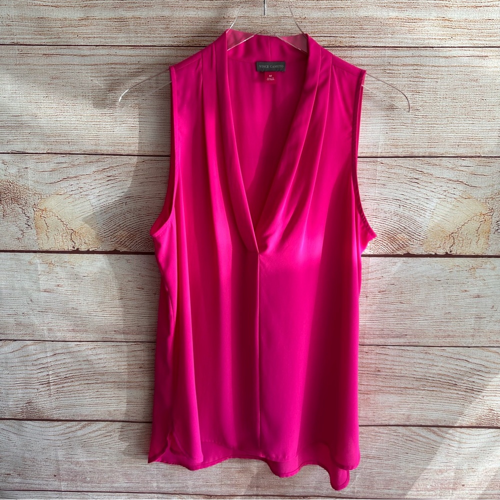 Vince Camuto Fuchsia Sleeveless Top
